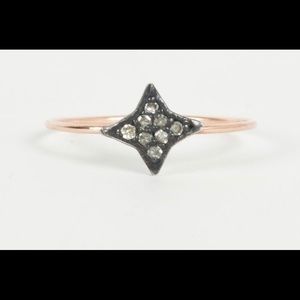 Catbird Rose Gold Dark and Stormy ring